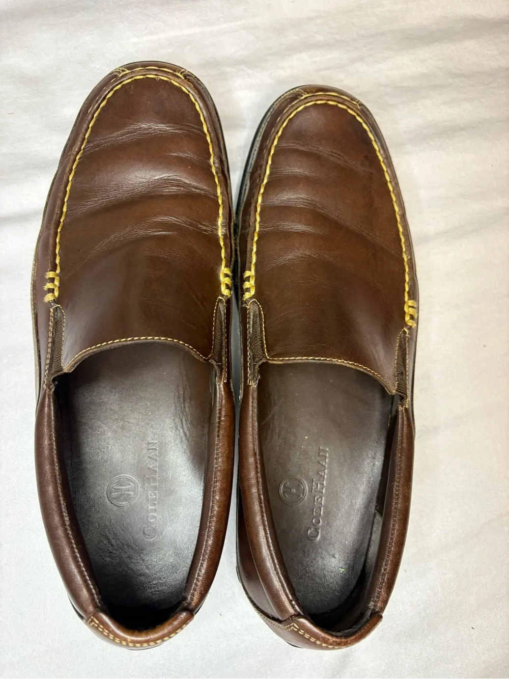 Cole Haan Tucker Venetian Brown Leather Vibram Loafers Men’s 11M
